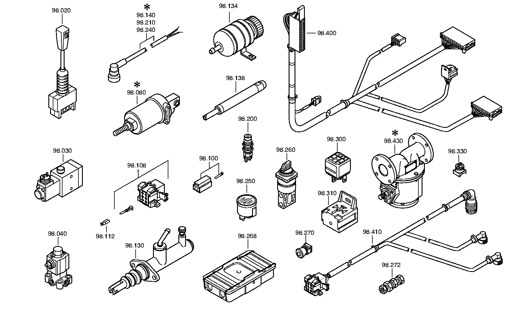 drawing for NOVABUS G1077421 - CABLE GENERAL (figure 1)