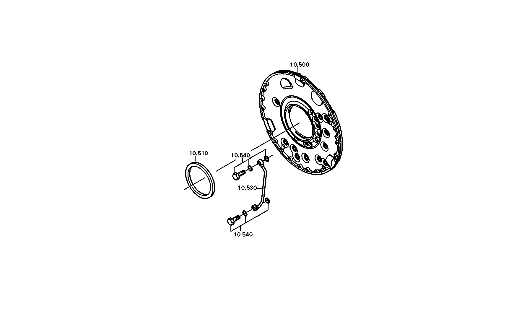 drawing for LIEBHERR GMBH 10028175 - TUBE (figure 2)