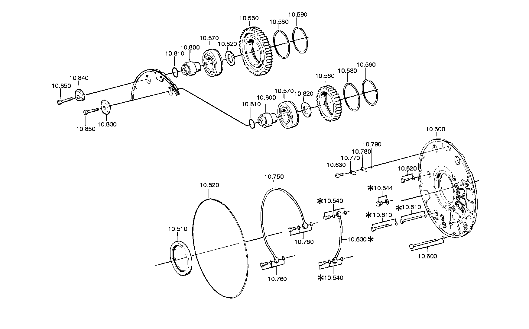 drawing for LIEBHERR GMBH 10028176 - TUBE (figure 1)