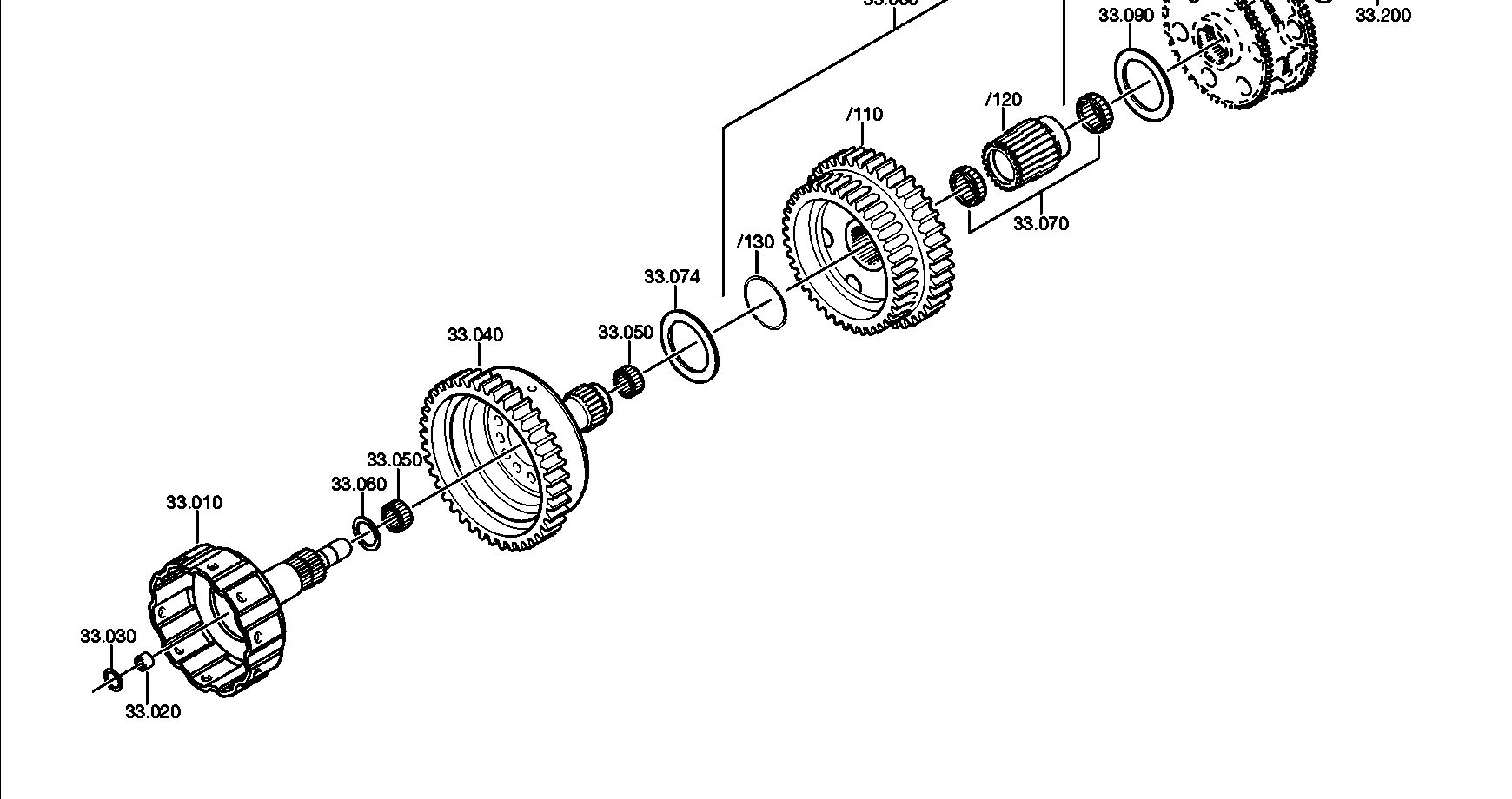 drawing for VDL BOVA 0069243 - QUILL SHAFT (figure 3)