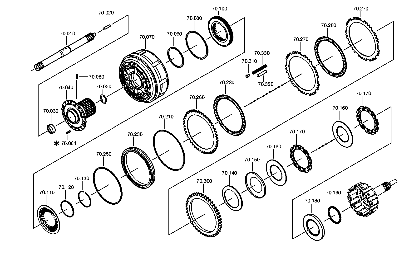 drawing for DAIMLER AG A0002722022 - CLUTCH CARRIER (figure 2)