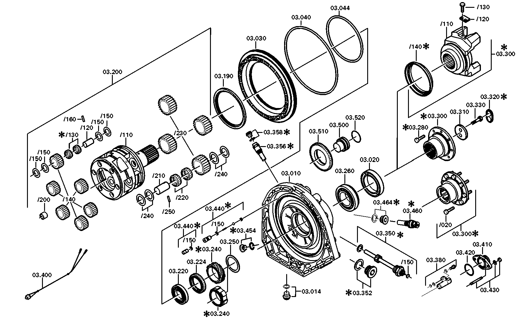 drawing for MAN N1.01401-1905 - OUTPUT FLANGE (figure 4)