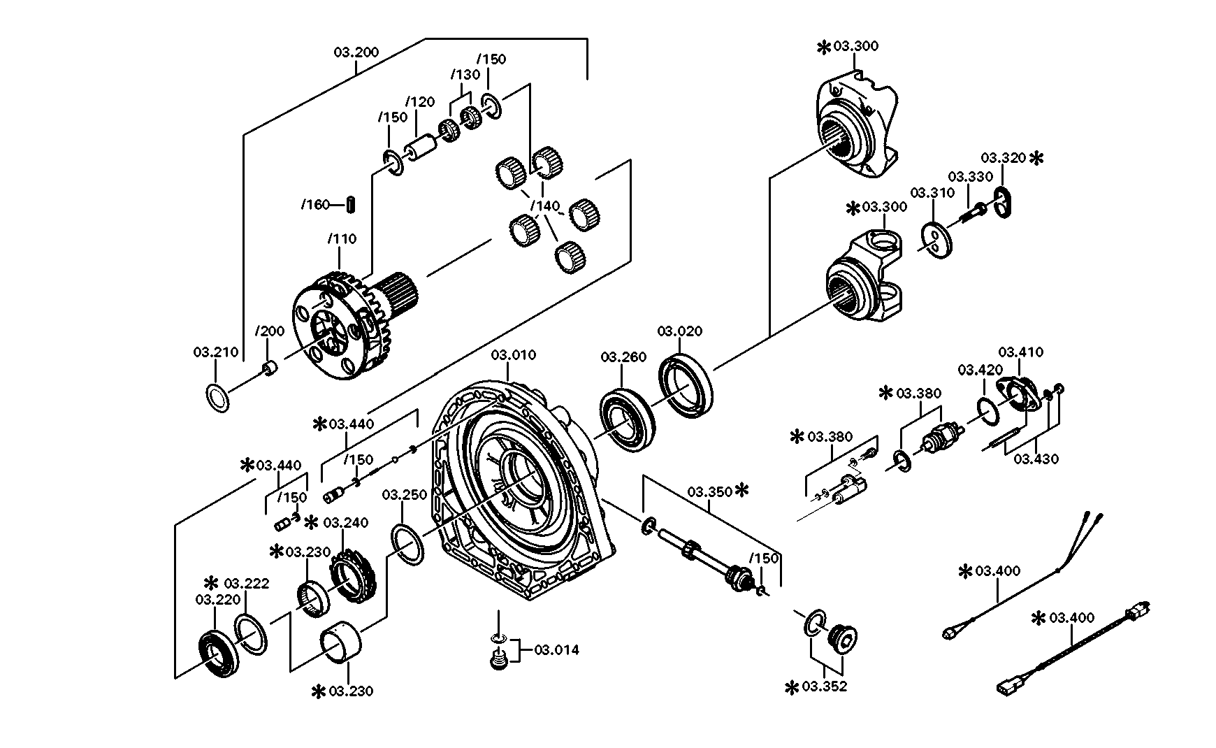 drawing for DAIMLER AG A0002702543 - PLANETARY DRIVE (figure 5)