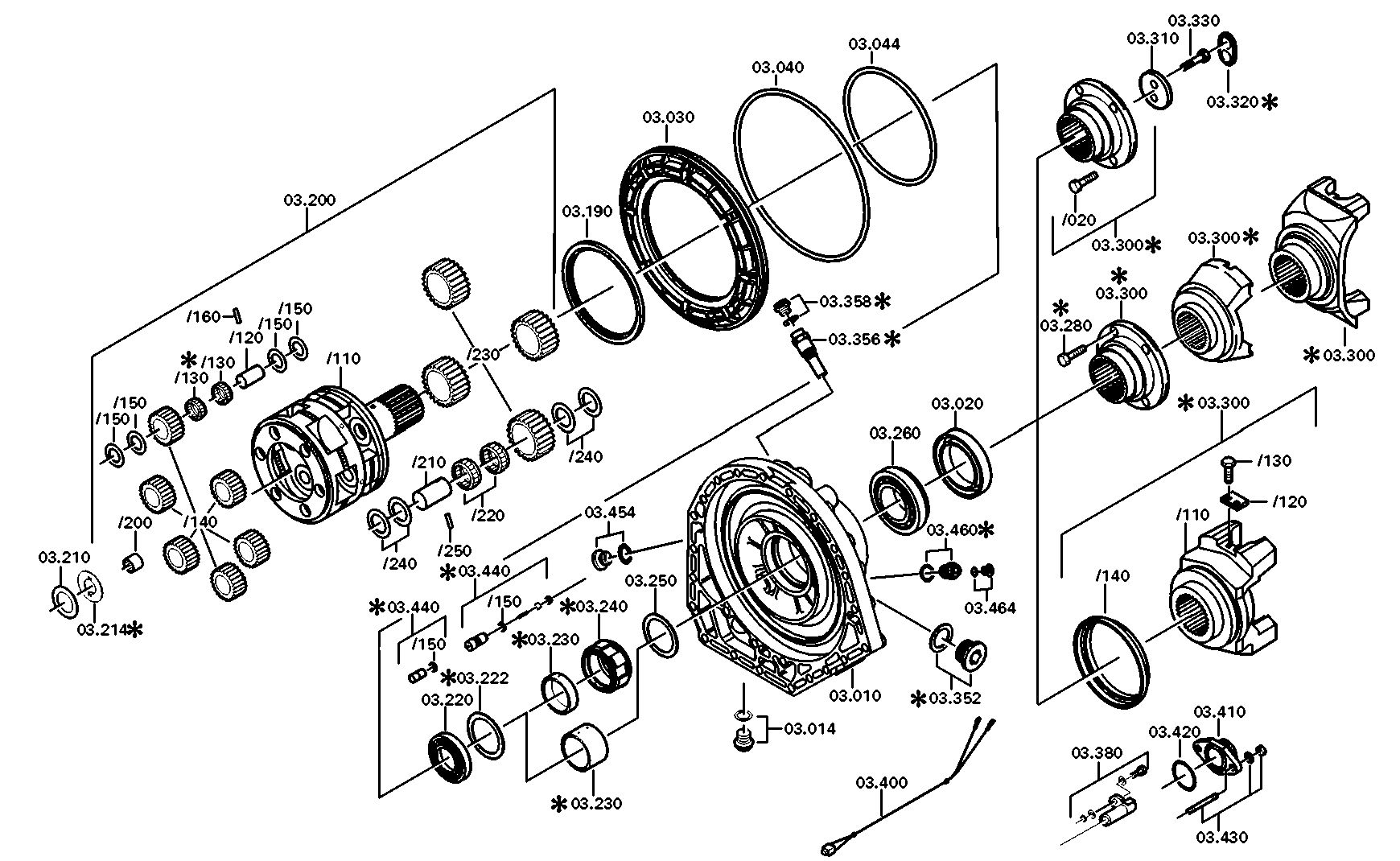 drawing for DAIMLER AG A0002722006 - PLANET GEAR SET (figure 5)