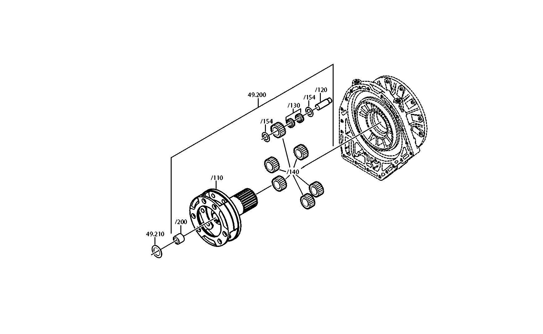 drawing for MAN N1.01401-2640 - PLANET CARRIER (figure 4)