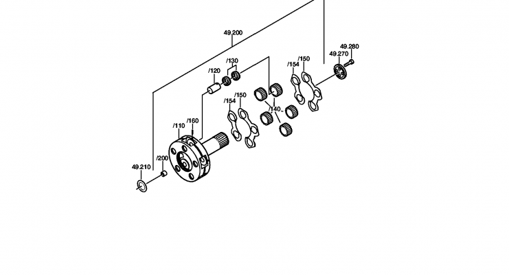 drawing for DOOSAN 153400 - TAPERED ROLLER BEARING (figure 2)