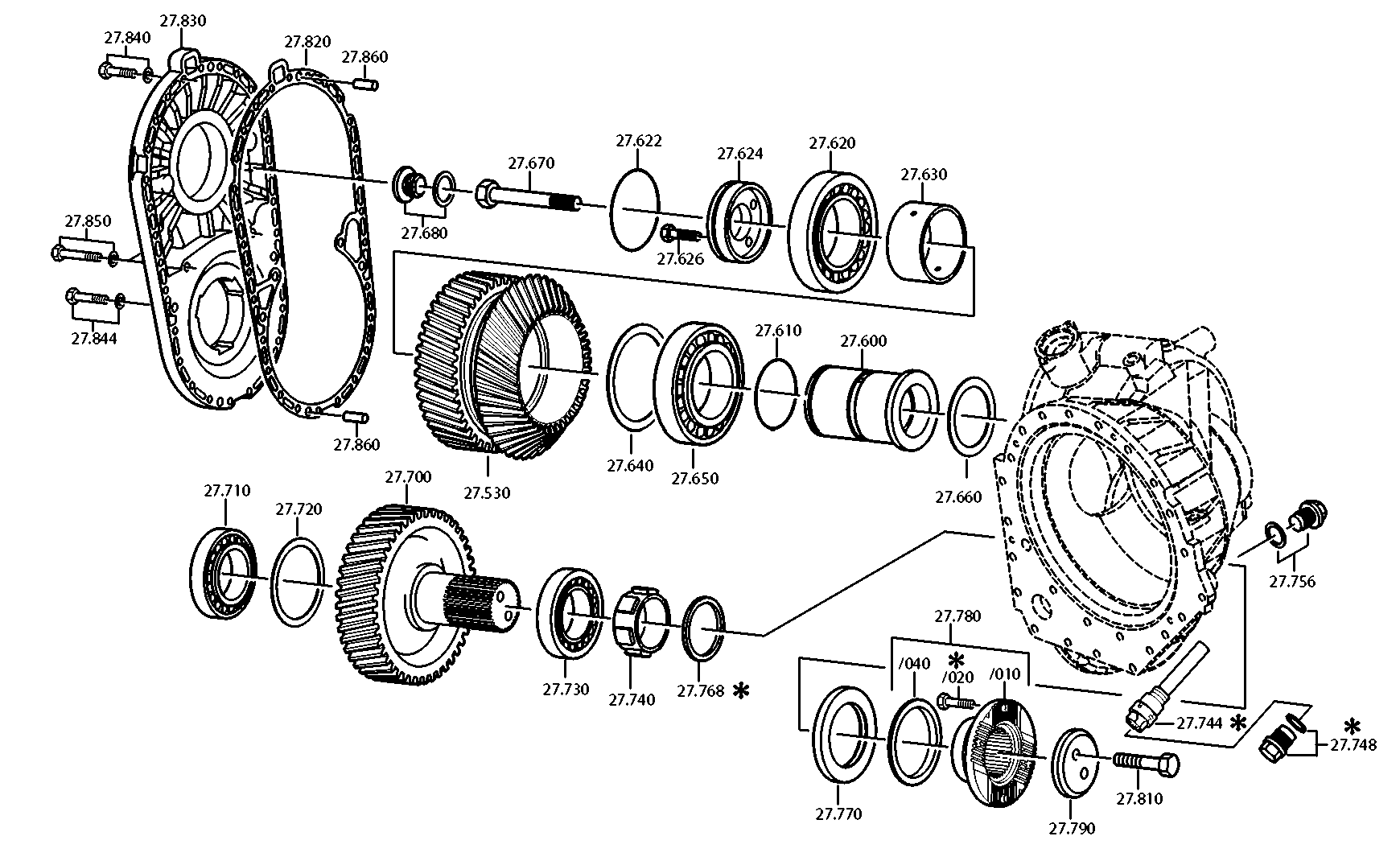 drawing for EVOBUS E621440301 - TAPERED ROLLER BEARING (figure 2)