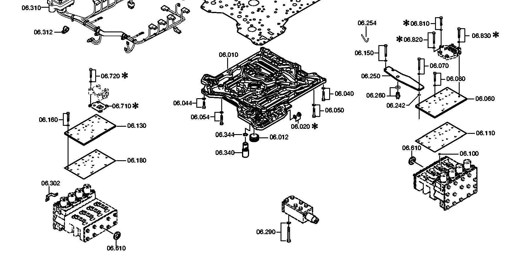 drawing for DAIMLER AG A0002702789 - VALVE BLOCK (figure 1)