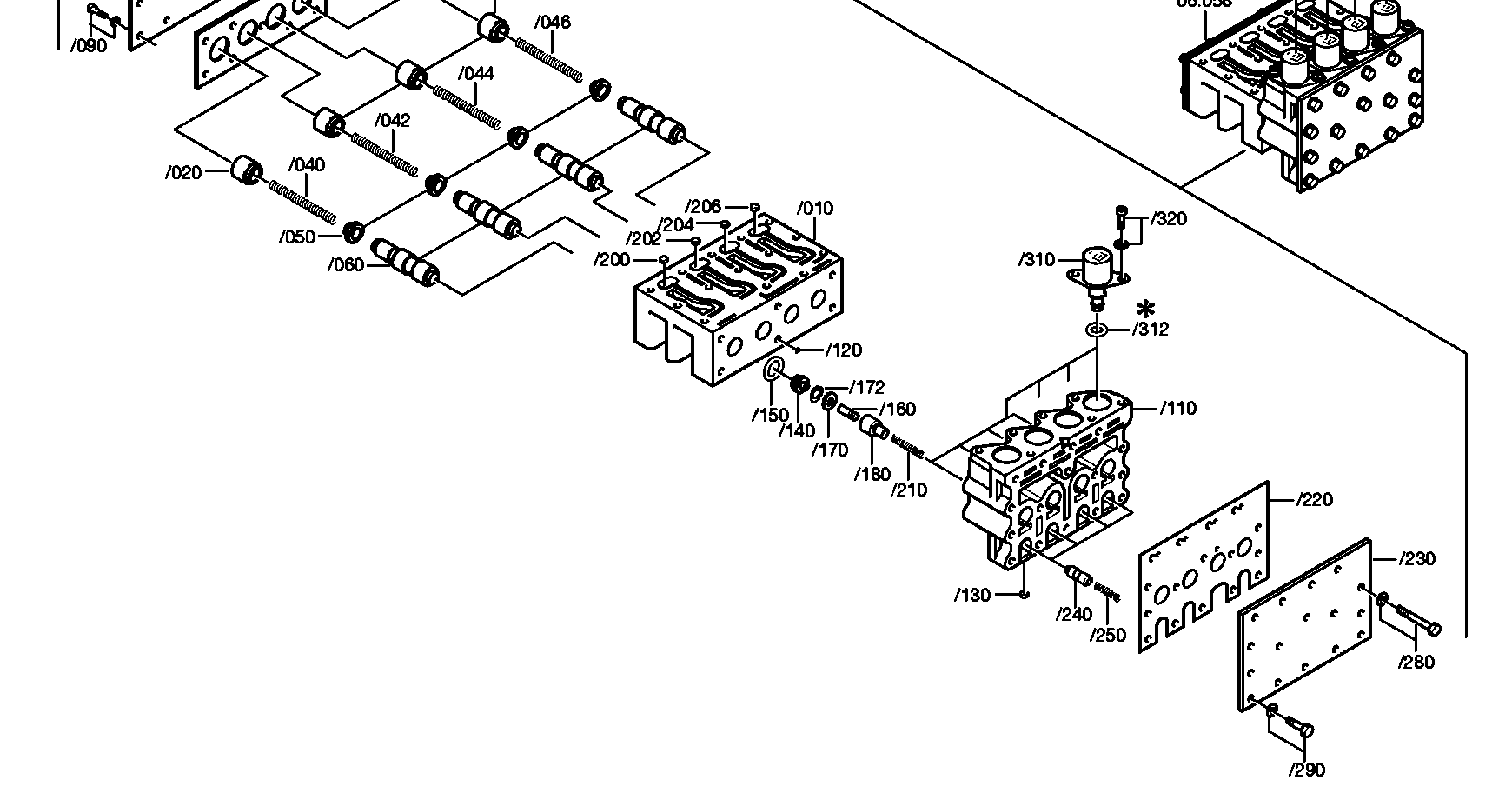drawing for DAIMLER AG A0002702789 - VALVE BLOCK (figure 3)