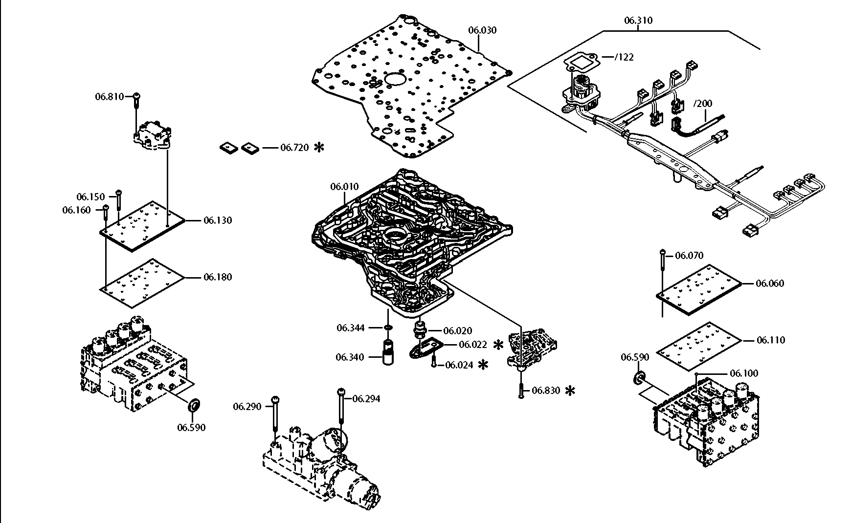 drawing for DAIMLER AG A0002771301 - VALVE BLOCK (figure 1)