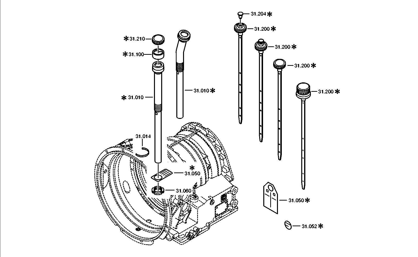 drawing for VOLVO TRUCKS UNNUMBERED - OIL PAN (figure 5)