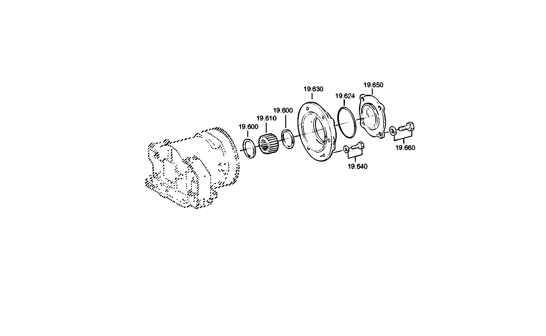 drawing for MANNESMANN 42089612 - HOUSING (figure 1)