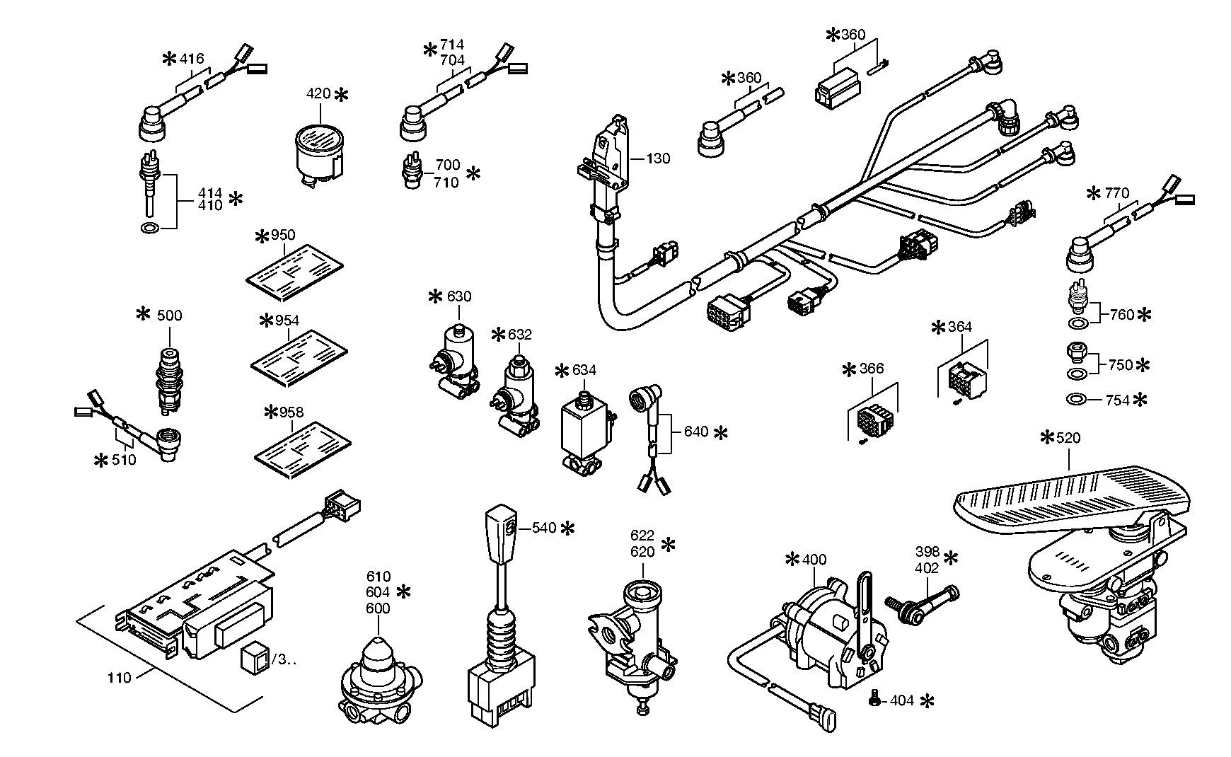 drawing for Hyundai Construction Equipment 6029-199-086 - PLUG KIT (figure 1)