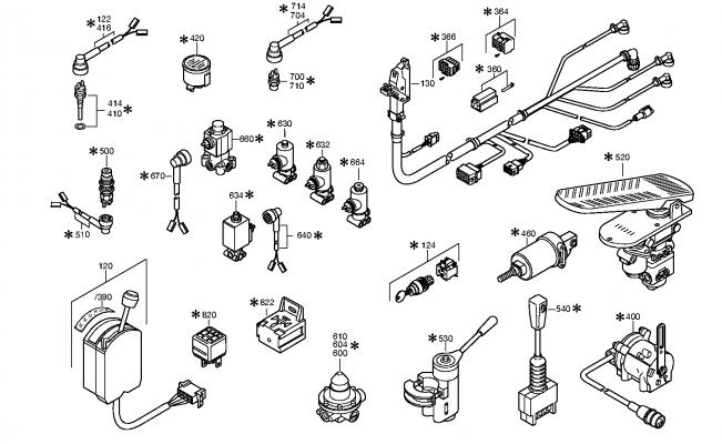 drawing for TEREX EQUIPMENT LIMITED 8052175 - CABLE GENERAL (figure 2)