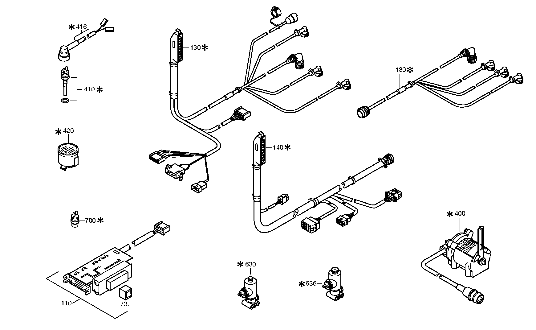 drawing for DAIMLER AG A6995400144 - FS ELEK (figure 2)