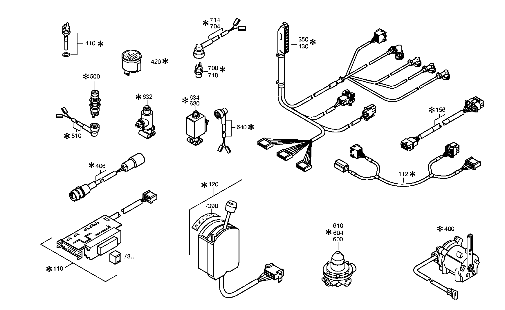 drawing for DAIMLER AG A3575402533 - CABLE ECOMAT (figure 1)