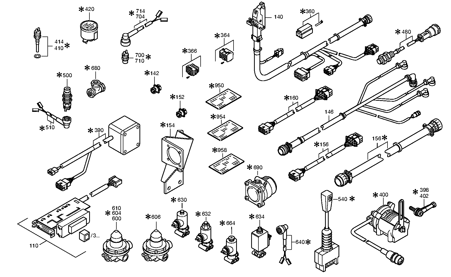 drawing for SCANIA 1427229 - CABLE ECOMAT (figure 1)