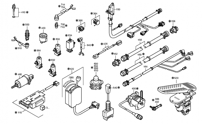 drawing for DAF TRUCKS 1237870 - CABLE ECOMAT (figure 1)