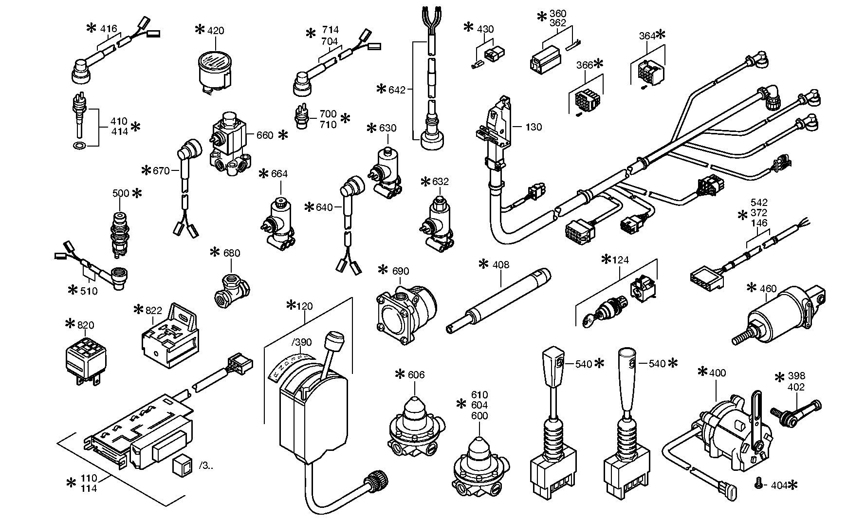 drawing for VOLVO TRUCKS 11366866 - CABLE GENERAL (figure 5)