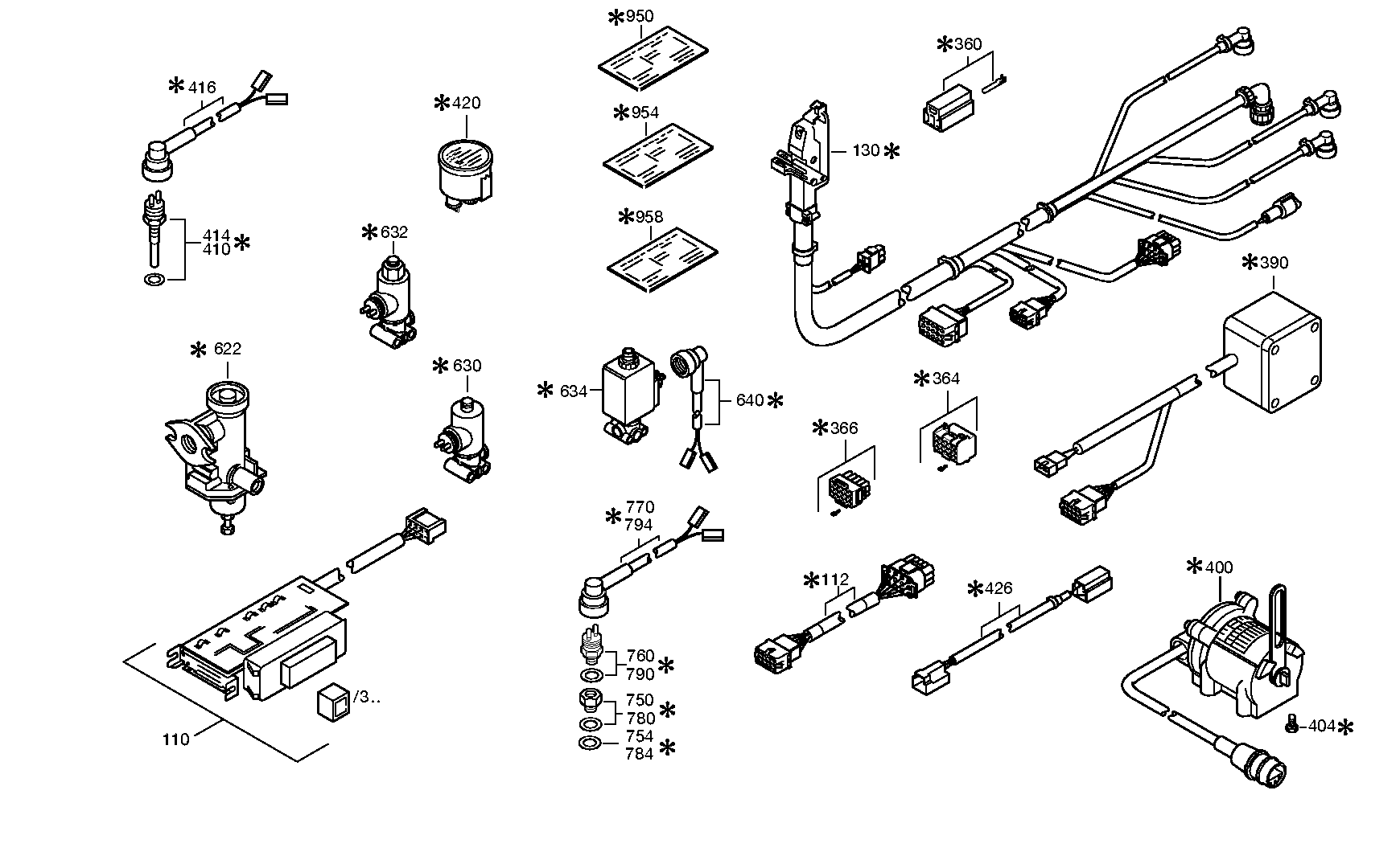 drawing for NOVABUS 4139 196 686 - PERIPHERALS (figure 1)