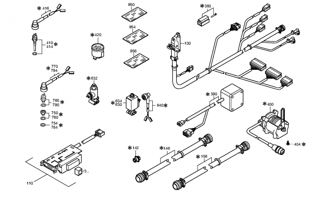 drawing for NOVABUS G9007464-40 - CABLE ECOMAT (figure 2)