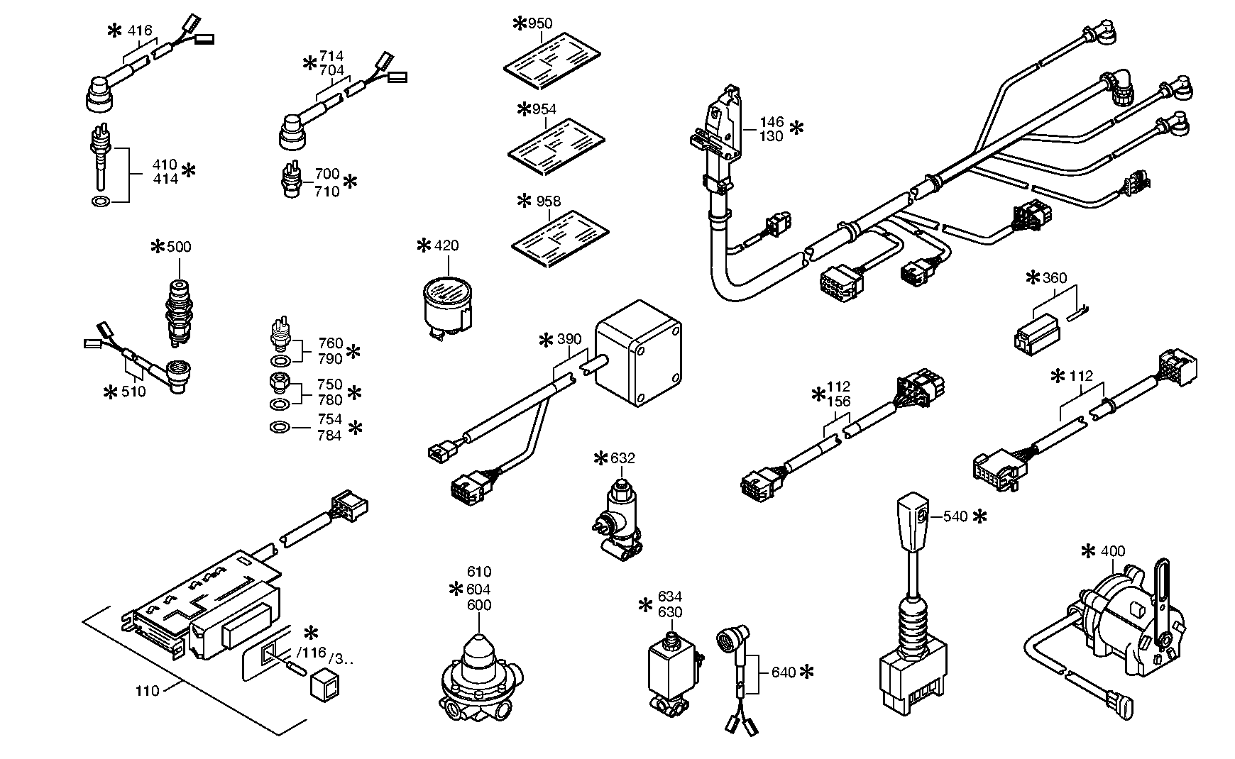 drawing for DAIMLER AG A3565403434 - CABLE ECOMAT (figure 1)