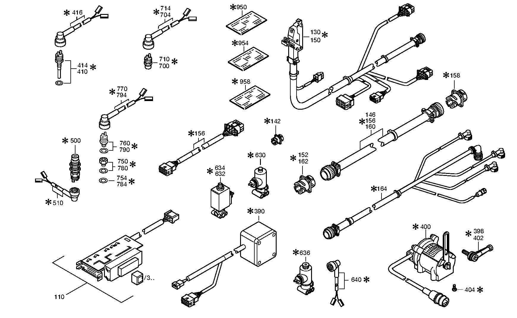 drawing for DAF TRUCKS 1237870 - CABLE ECOMAT (figure 2)