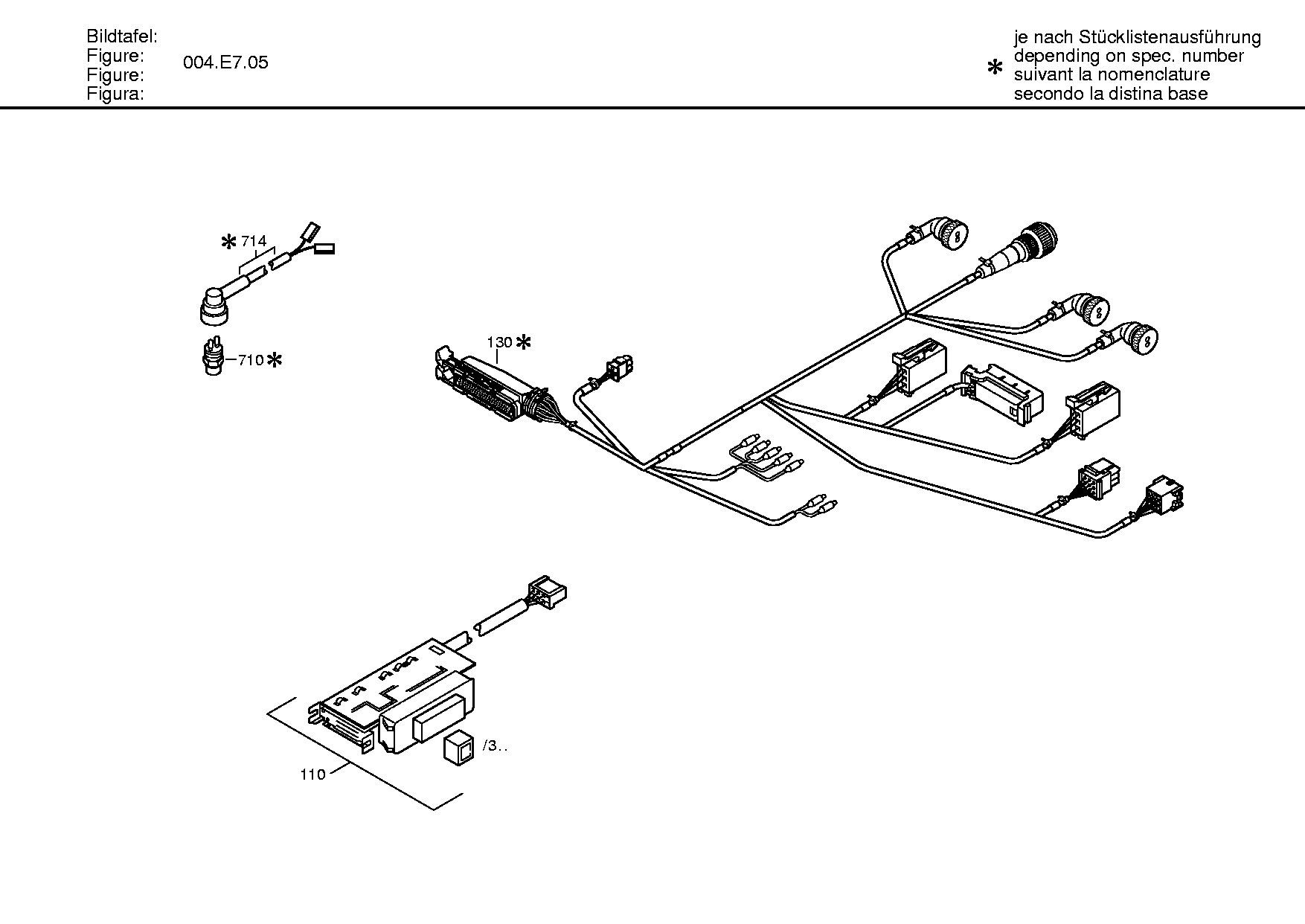 drawing for SCANIA 1440189 - CABLE ECOMAT (figure 1)