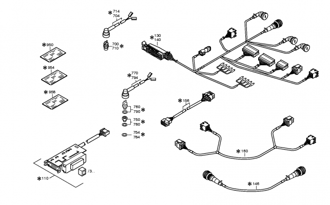 drawing for NOVABUS G9007464-40 - CABLE ECOMAT (figure 3)