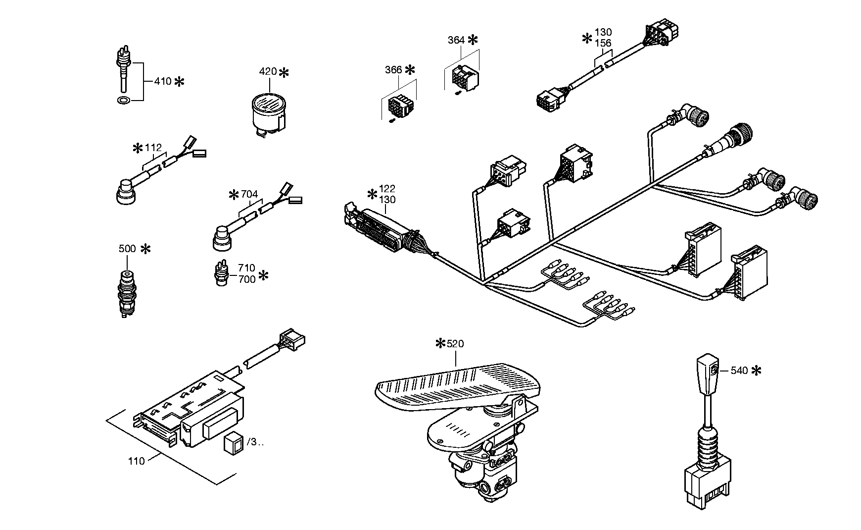 drawing for NOVABUS G9007464-40 - CABLE ECOMAT (figure 5)