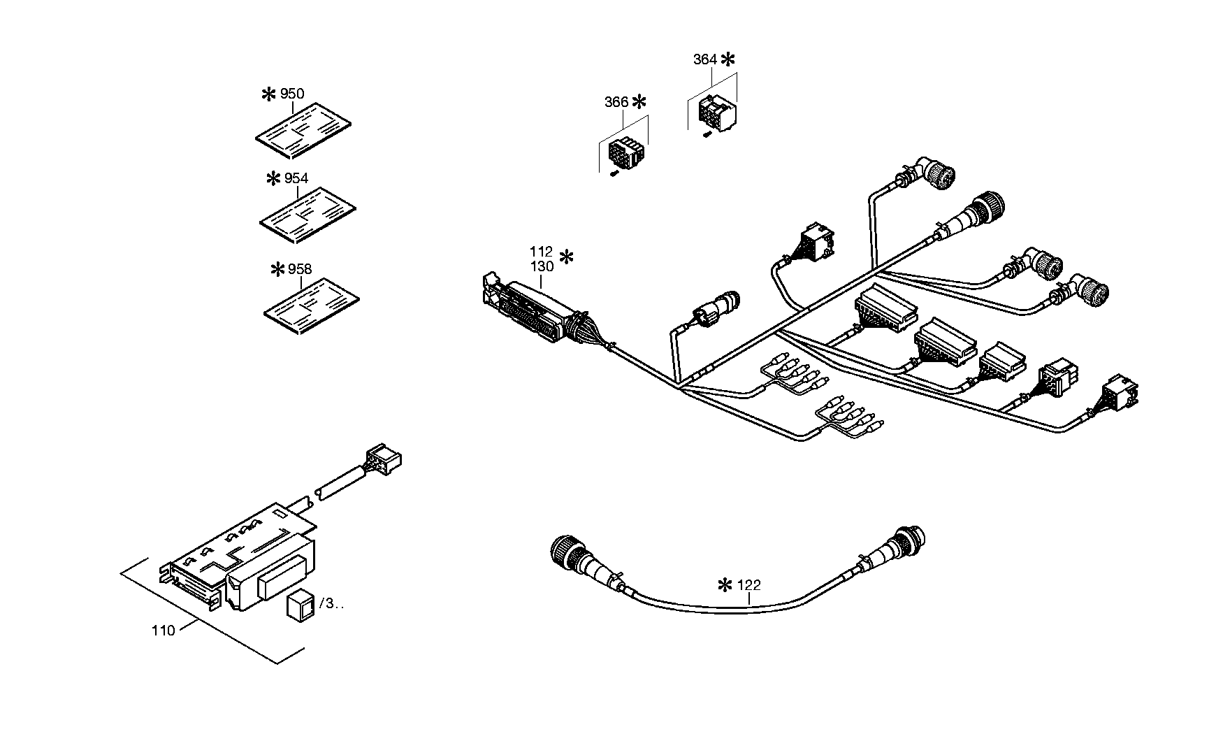 drawing for Hyundai Construction Equipment 6029-199-086 - PLUG KIT (figure 2)