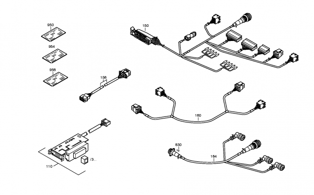 drawing for NEW FLYER INDUSTRIES LTD. 148020 - CABLE ECOMAT (figure 1)