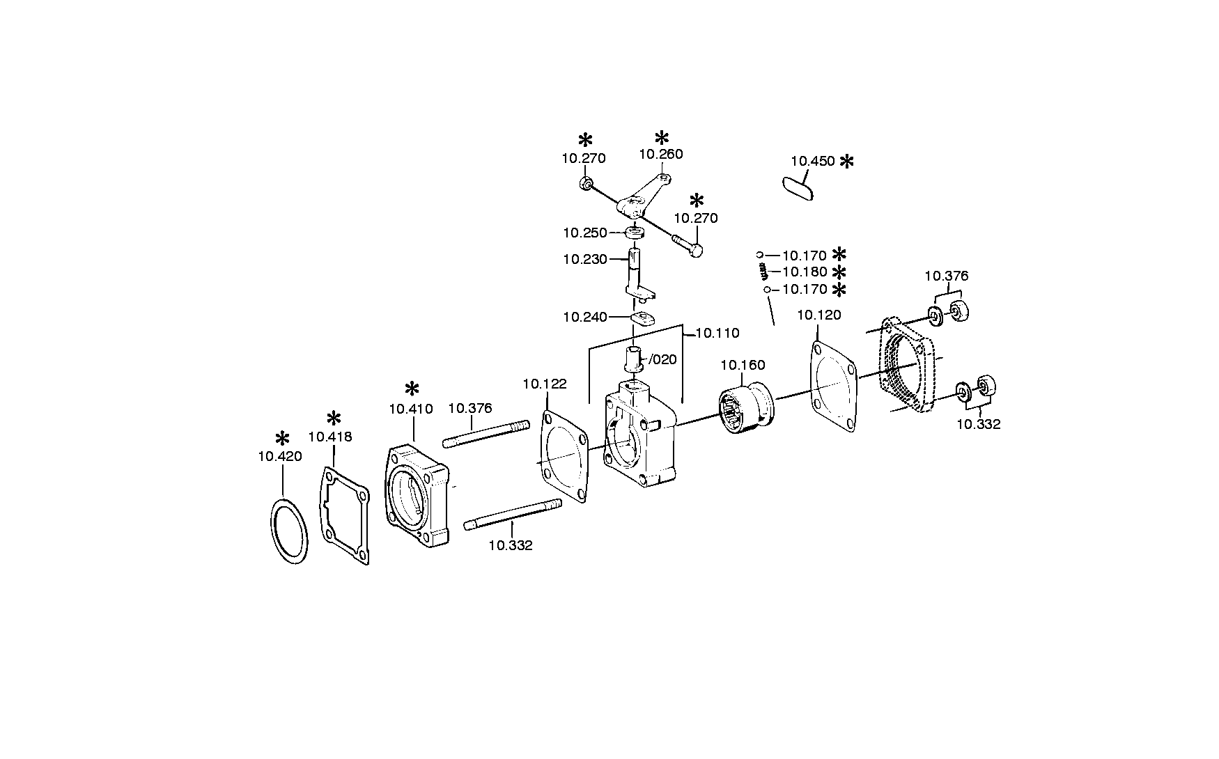 drawing for OY SISU AUTO AB 5000808185 - GEAR SHIFT HOUSING (figure 3)