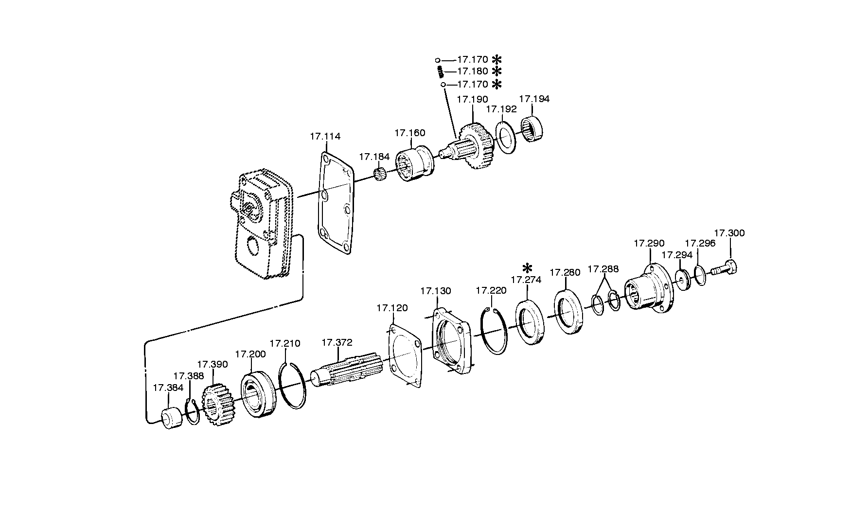 drawing for DAF 229624 - SHIFT LEVER (figure 5)