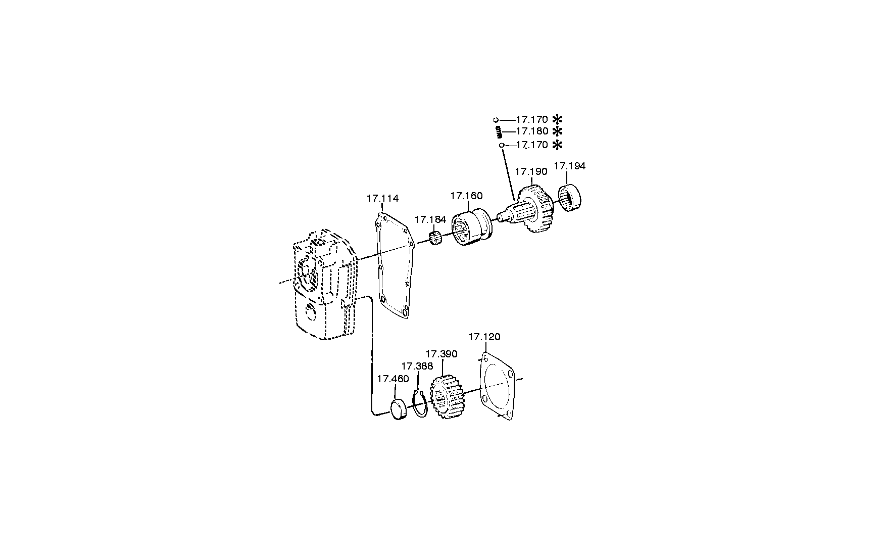 drawing for DAF 834087 - GEAR SHIFT HOUSING (figure 5)