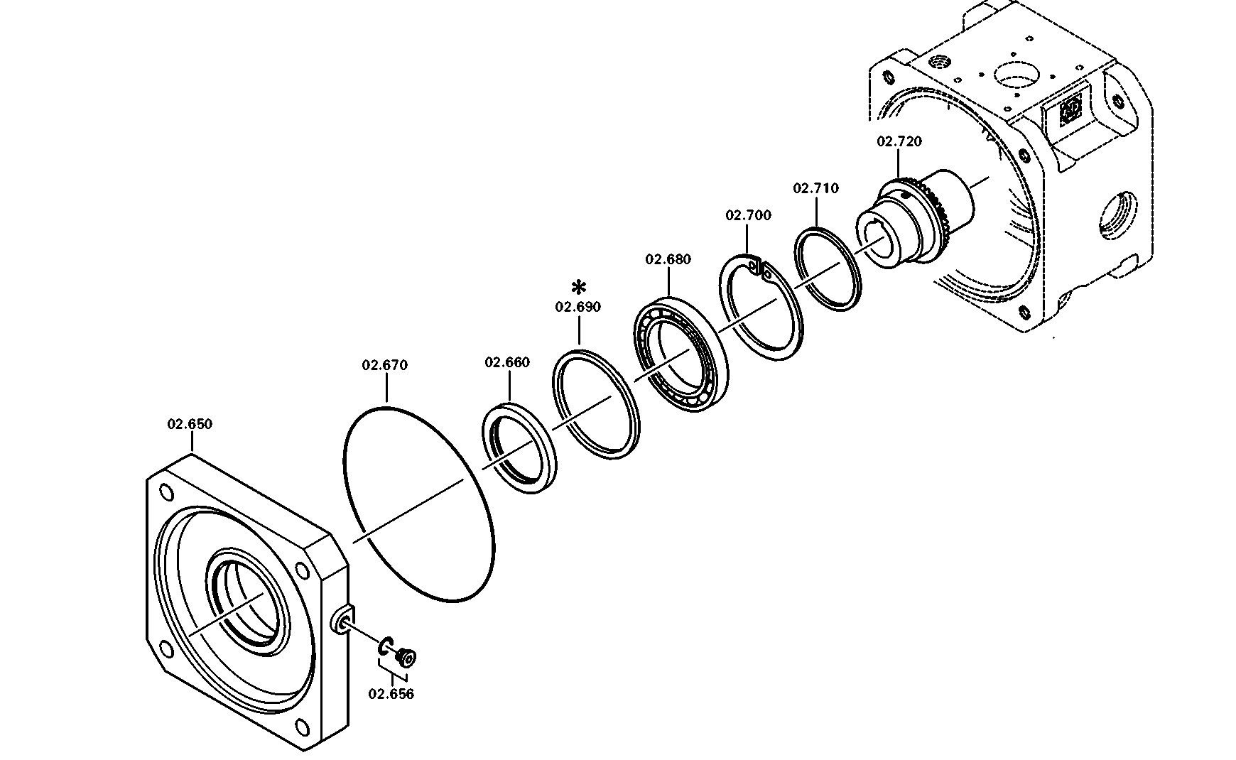 drawing for TEREX EQUIPMENT LIMITED 9397959 - BALL BEARING (figure 4)
