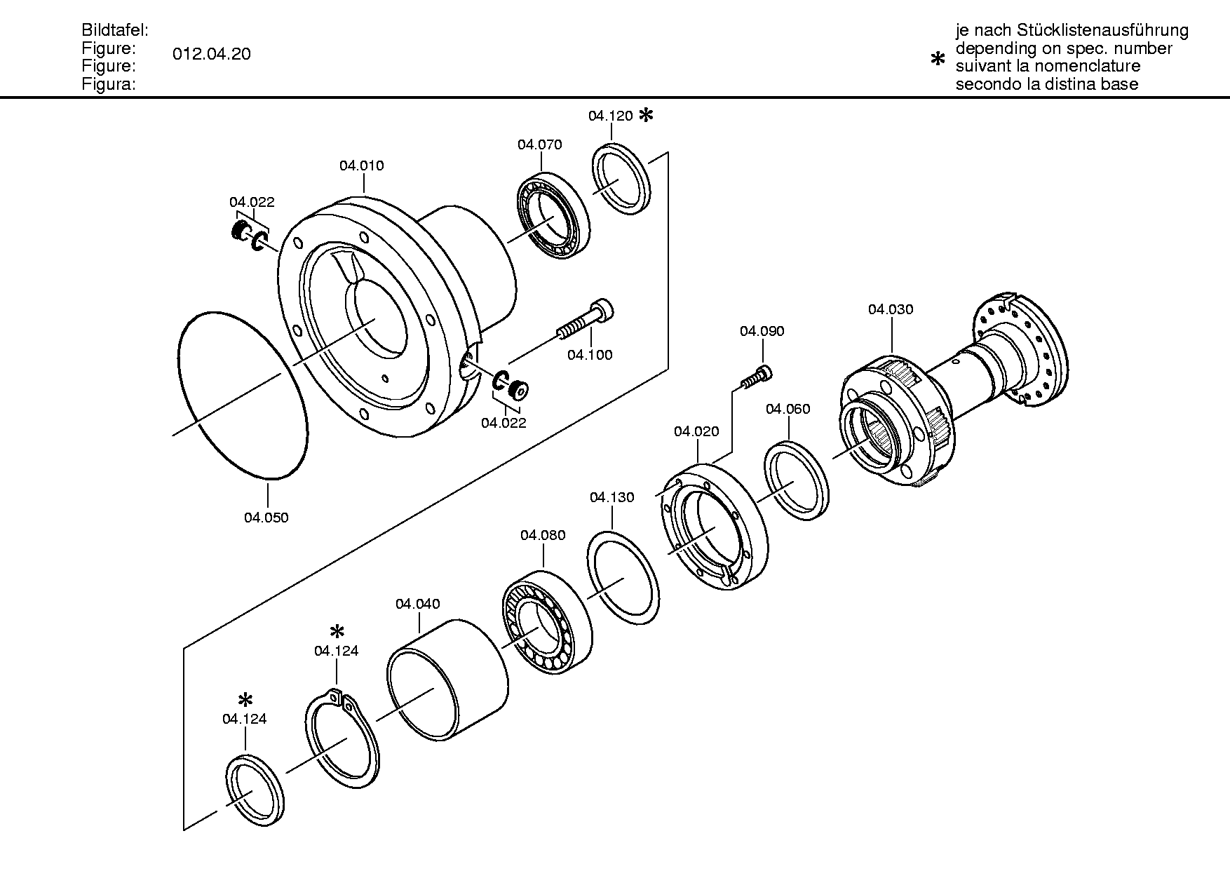 drawing for ZF 4161104336 - OUTPUT (figure 1)