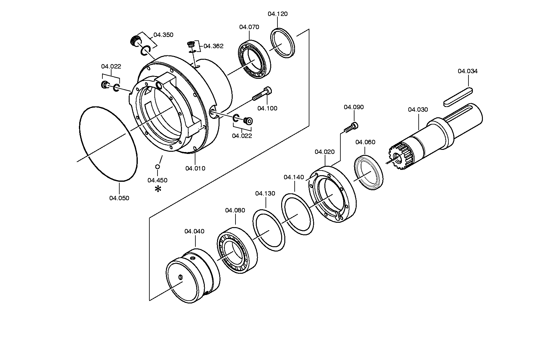 drawing for ZF 4161104306 - OUTPUT (figure 1)