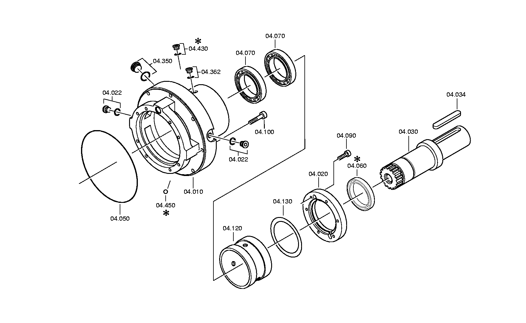 drawing for ZF 4161104283 - OUTPUT (figure 1)