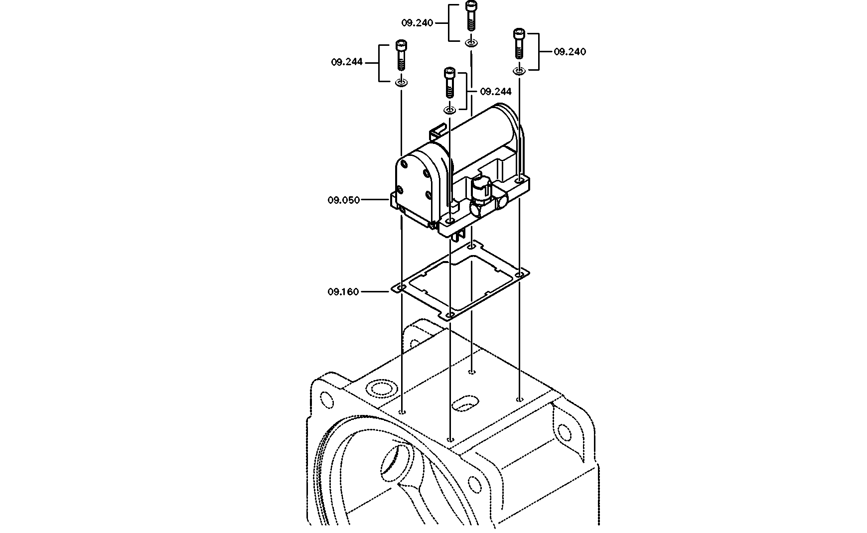 drawing for GE.-FANUC USA Schalteinheit 2K300/ - SHIFT UNIT (figure 1)