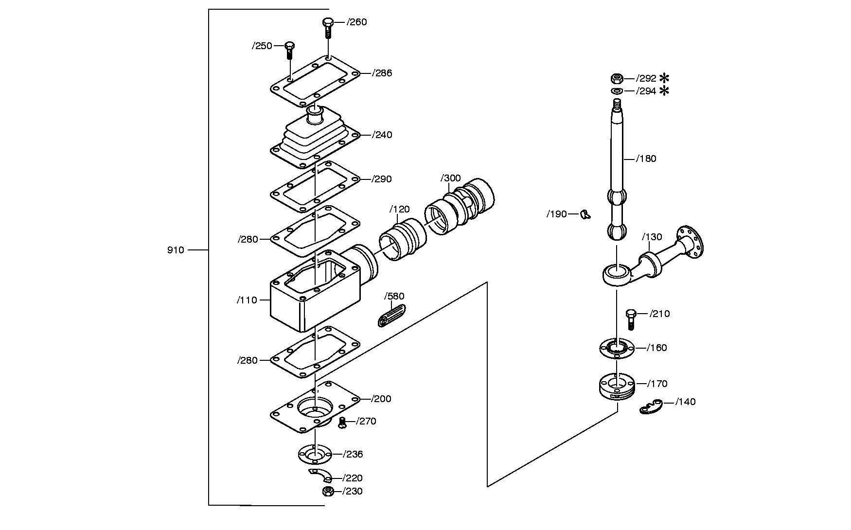 drawing for VAN HOOL 10580155 - SCHALTGRIFF (figure 3)