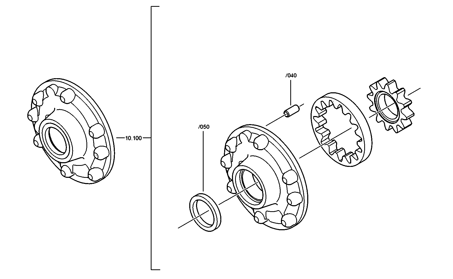 drawing for ALPINA 1209808 - BEARING SET (figure 4)