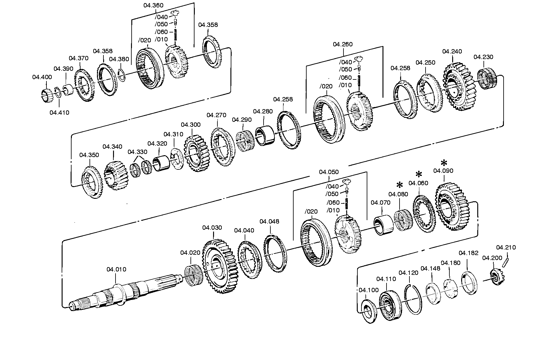 drawing for DAF 607490 - SYNCHRO.BODY (figure 2)