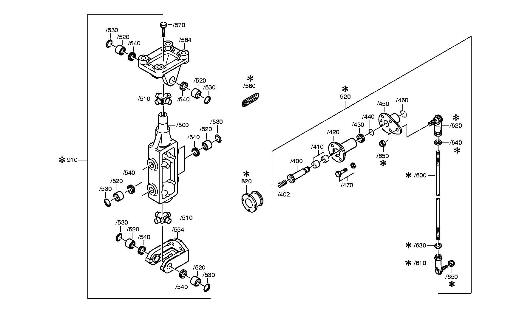 drawing for FORD MOTOR COMPANY 121917-8 - TUMBLER YOKE (figure 1)