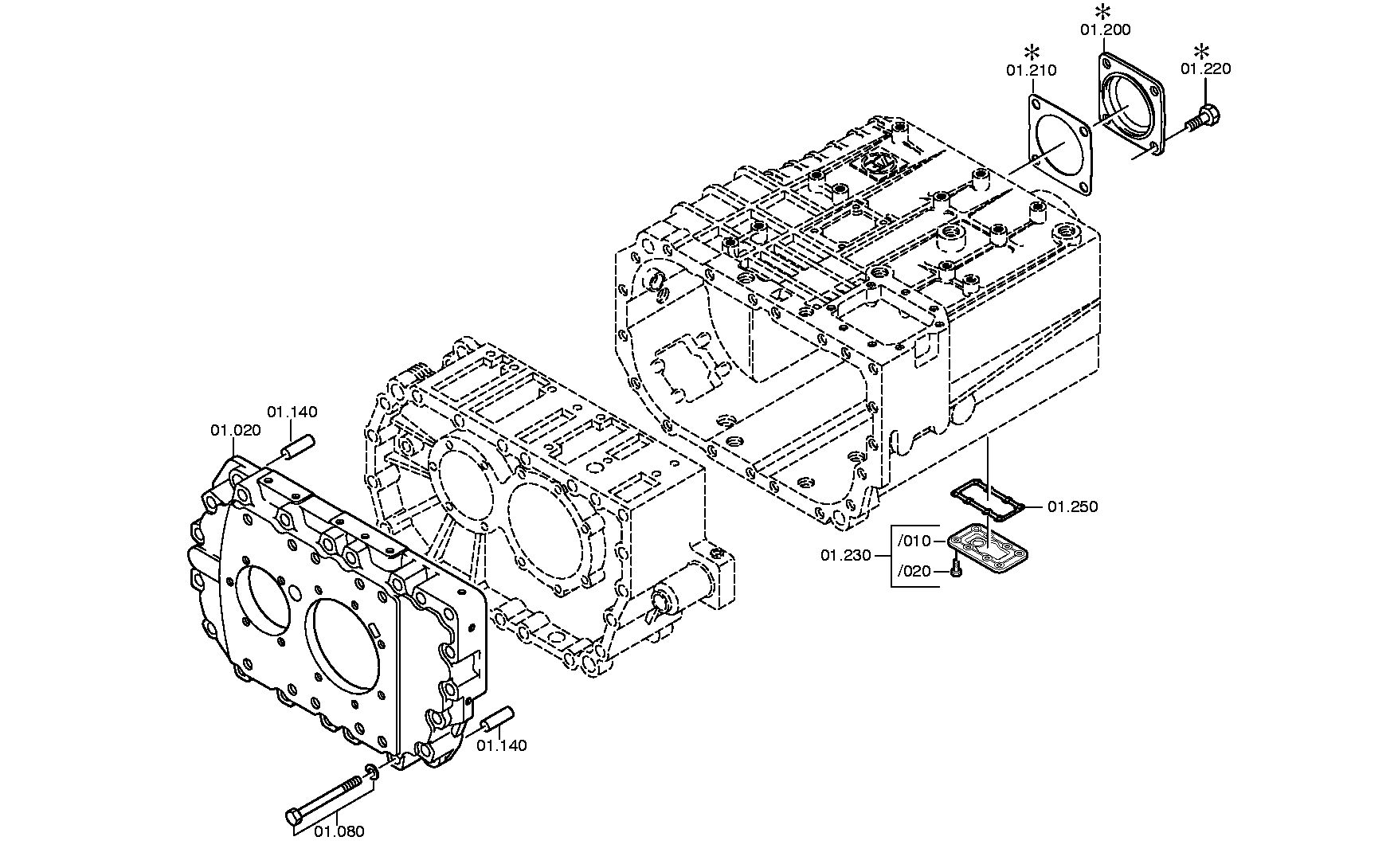 drawing for FORCE MOTORS LTD 81.32106-0122 - COVER (figure 2)