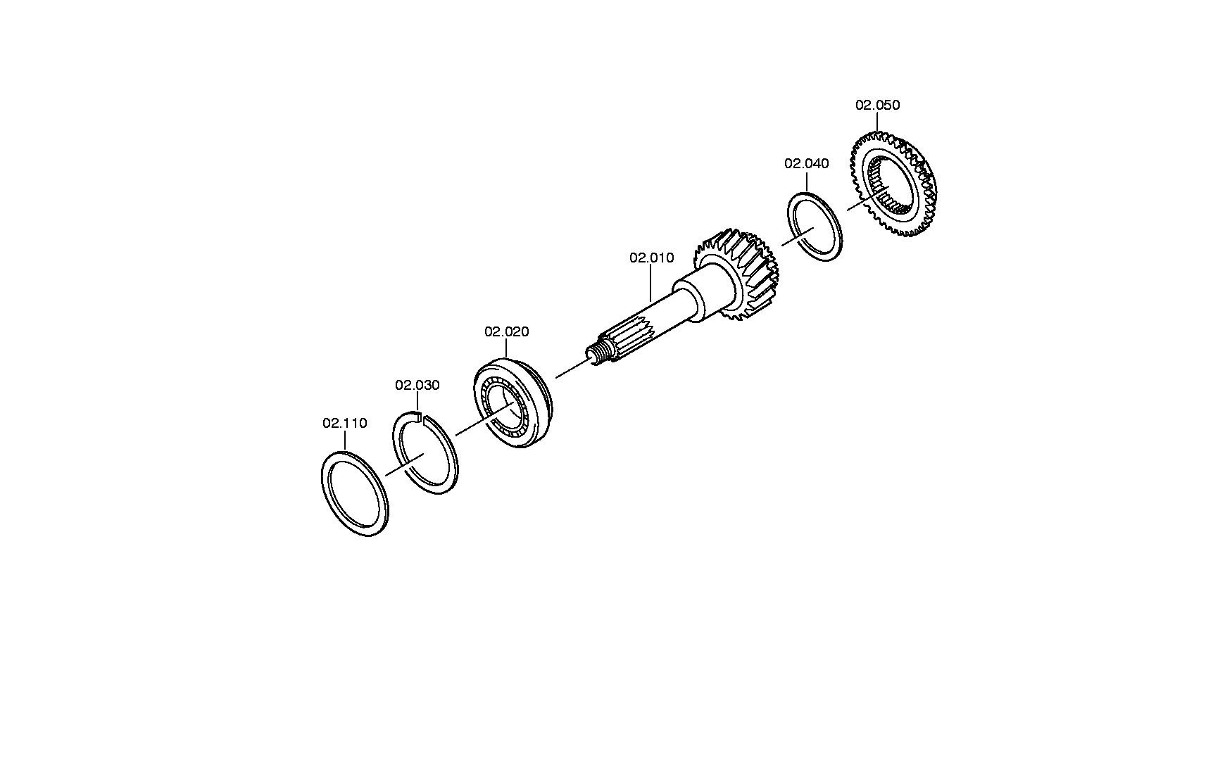 drawing for PONTICELLI 8194929 - CYLINDER ROLLER BEARING (figure 2)