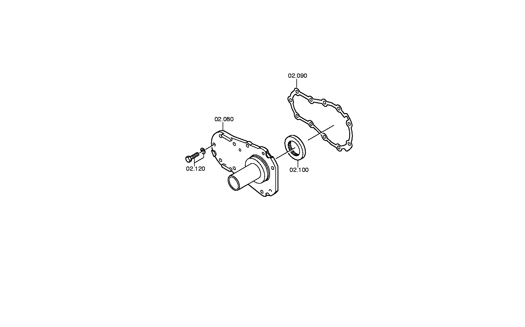 drawing for VOLVO TRUCKS 3121548 - SHAFT SEAL (figure 1)