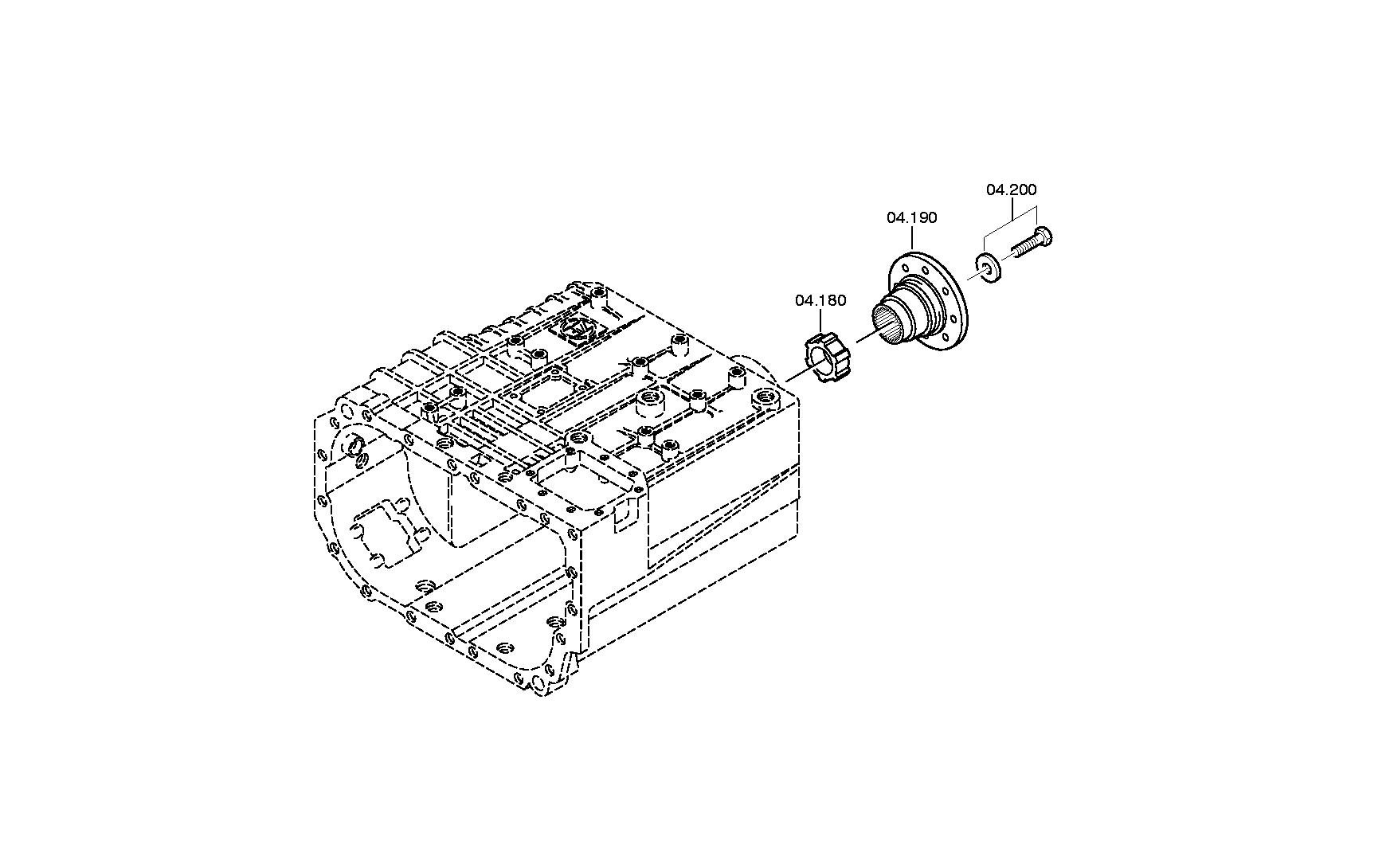 drawing for IVECO 5000819280 - OUTPUT FLANGE (figure 1)