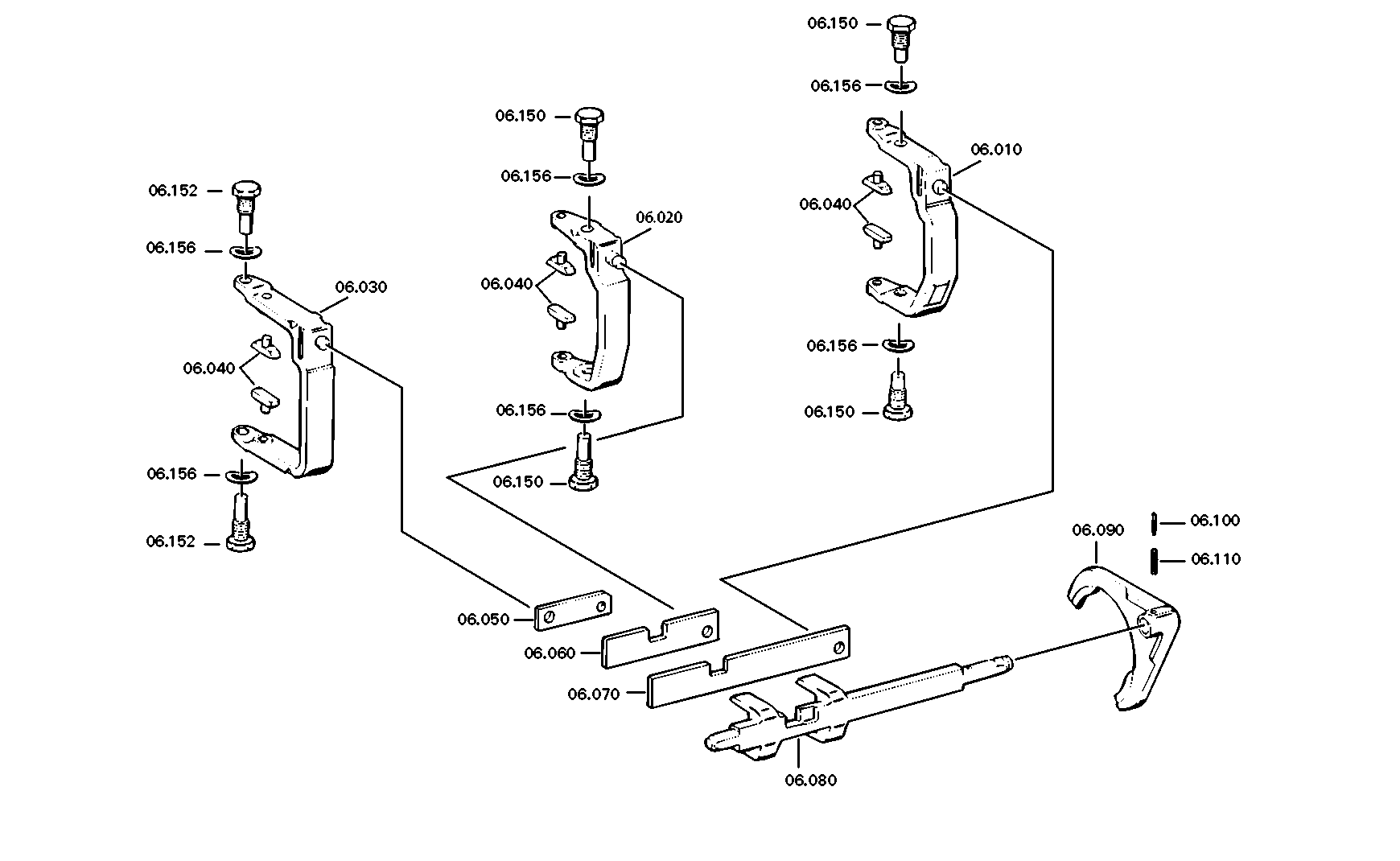 drawing for IVECO 623397 - GEARSHIFT CLAMP (figure 2)