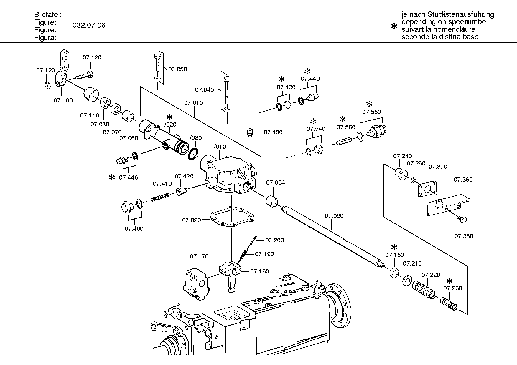 drawing for FORCE MOTORS LTD 81.32101-0370 - GEAR SHIFT HOUSING (figure 2)